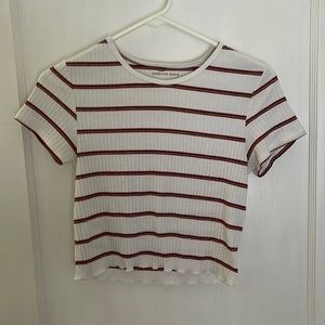 American Eagle cropped striped t-shirt!